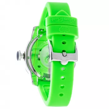 GLAM ROCK Women's Miami Beach Chronograph Watch GR32038 - 44mm nerūsējošā tērauda korpuss, balta silikona siksniņa, Šveces kvarcs