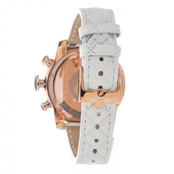 GLAM ROCK Sieviešu pulkstenis GR32166R 44mm Balta silikona siksniņa