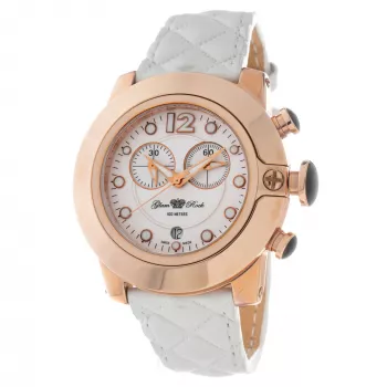 GLAM ROCK Sieviešu pulkstenis GR32166R 44mm Balta silikona siksniņa