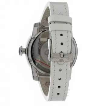 GLAM ROCK Sieviešu pulkstenis GR32050 44mm Šveices kvarca hronogrāfs balta silikona siksniņa