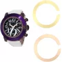 Glam Rock sieviešu pulkstenis GR32112 (44mm) – šveices kvarca, balts keramikas rāmis, silikona siksniņa