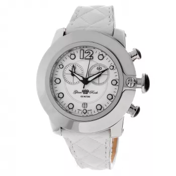 GLAM ROCK sieviešu pulkstenis GR32153P 44mm Swiss Quartz nerūsējošais tērauds keramikas ietvars silikona siksniņa melns
