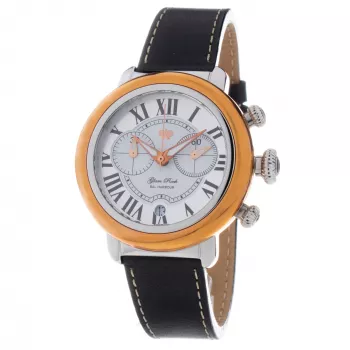 GLAM ROCK Sieviešu pulkstenis GR77123 40mm Swiss Quartz Balta āda