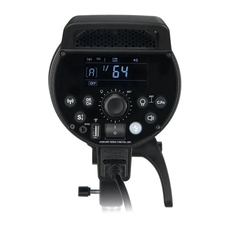 Godox DP400IIIV 400W studijas zibspuldze ar 30W LED modelēšanas lampu, 2.4G bezvadu X sistēmu, Bowens stiprinājumu, 5600K