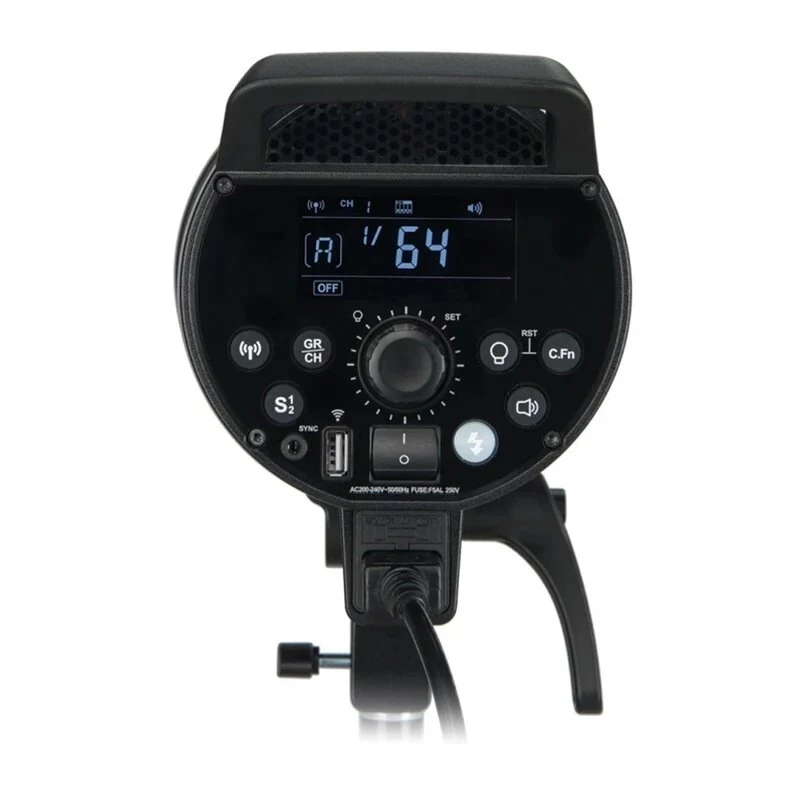 GODOX DP800IIIV 800Ws studijas zibspuldze ar 2.4G bezvadu X sistēmu, Bowens stiprinājumu un 150W modelēšanas lampu