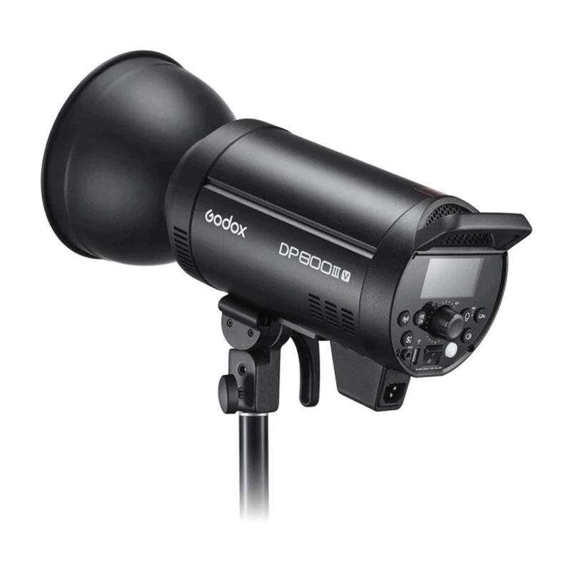 GODOX DP800IIIV 800Ws studijas zibspuldze ar 2.4G bezvadu X sistēmu, Bowens stiprinājumu un 150W modelēšanas lampu