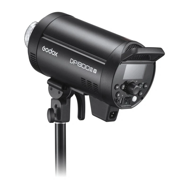 GODOX DP800IIIV 800Ws studijas zibspuldze ar 2.4G bezvadu X sistēmu, Bowens stiprinājumu un 150W modelēšanas lampu