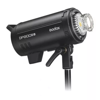 GODOX DP800IIIV 800Ws studijas zibspuldze ar 2.4G bezvadu X sistēmu, Bowens stiprinājumu un 150W modelēšanas lampu