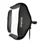 Godox SFUV6060 S-Type Speedlite Brackets ar 60x60cm Softbox un Somiņu Komplekts