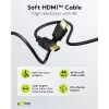 Goobay 80105 Soft High-Speed HDMI kabelis ar Ethernet - 5m Melns