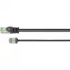 Goobay CAT 8.1 Ultraflexible Slim U/FTP tīkla kabelis, RJ45, melns, 0,5 m, 40 Gbit/s 74356
