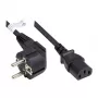 Good Connections leņķa Schuko uz IEC C13 barošanas kabelis 0.75m melns