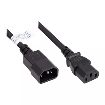 Good Connections P1430-S010 IEC C14 uz C13 pagarinātājvads 1m Melns