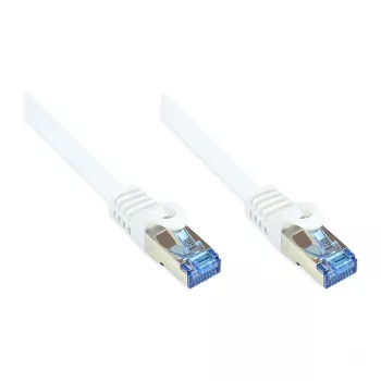 Good Connections RNS® Cat.6A S/FTP bezhalogēna spraudkabelis, balts, 15 m