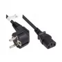 Good Connections Schuko uz IEC C13 strāvas kabelis, leņķveida spraudnis, 1,5 m, melns