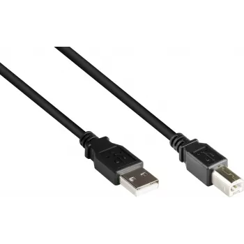 Good Connections USB 2.0 A-B kabelis, 0,25 m, melns
