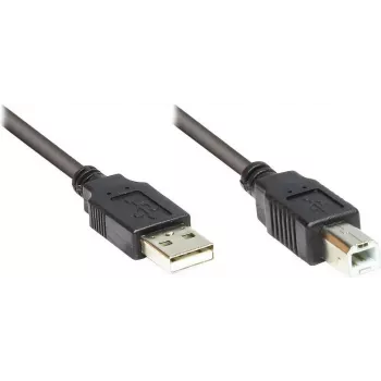 Good Connections USB 2.0 kabelis Type A uz Type B - Melns - 0,5m