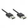 Good Connections USB 2.0 High-Speed EASY Cable A to A, Melns, 1m (2212-EU010)
