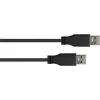 Good Connections USB 3.0 kabelis, Type-A male uz Type-A male, melns, 0,5 m 2712-S005