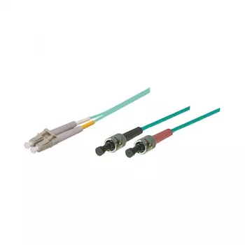 GoodConnections 10m OM3 Duplex Multimode Fiber Patch kabelis ST/LC Akva