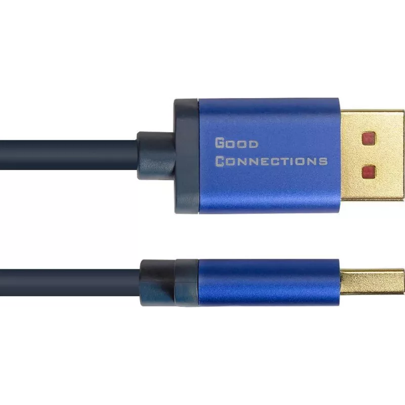 GoodConnections Alcasa 4824-SF010B Mini DisplayPort uz DisplayPort kabelis 1m zils 4K@60Hz