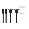 GoodConnections Alcasa UK20P-AEA-020S USB 2.0 pagarinātājs, USB-A vīriešu uz USB-A sieviešu, 2 m, melns