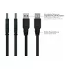 GoodConnections Alcasa UK20P-AEA-020S USB 2.0 pagarinātājs, USB-A vīriešu uz USB-A sieviešu, 2 m, melns