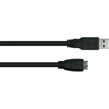 GoodConnections Alcasa UK30P-AMB-005S USB 3.2 Gen 1 kabelis, USB-A uz Micro-B, 0,5 m, melns