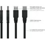 GoodConnections Alcasa UK30P-AMB-005S USB 3.2 Gen 1 kabelis, USB-A uz Micro-B, 0,5 m, melns
