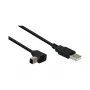 GoodConnections Alcasa USB 2.0 kabelis A–B, leņķa savienotājs, 5 m, melns