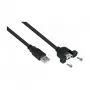 GoodConnections Alcasa USB 2.0 pagarinātājs, USB-A vīriešu–sieviešu, 0,3 m, melns