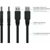 GoodConnections Alcasa USB 3.2 Gen 1 kabelis, USB-A uz Micro-B, 3 m, melns UK30P-AMB-030S