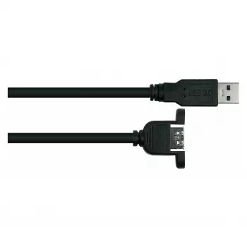 GoodConnections Alcasa USB 3.2 Gen 1 pagarinātājs (USB-A vīrietis uz USB-A vīrietis) 1m, melns