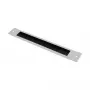 GoodConnections Brush Strip 380 mm x 57 mm for Good Connections® 19 inch Wall Enclosure FLAT-Pack (GC-RFxxxG), Light Grey (RAL7035)