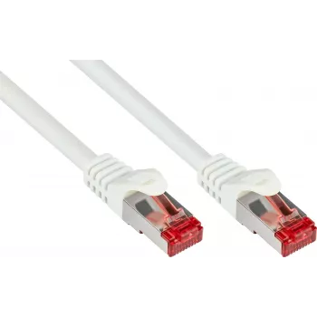 GoodConnections Cat.6 S/FTP Patch Cable with Snagless Boot, PiMF, PVC, 250MHz, White, 20m (8060-200W)