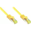 GoodConnections Cat.7 RJ45 Plākstera Kabelis - 25m, Dzeltens, S/FTP PiMF, Bez Halogēna, 600MHz (8070R-250Y)