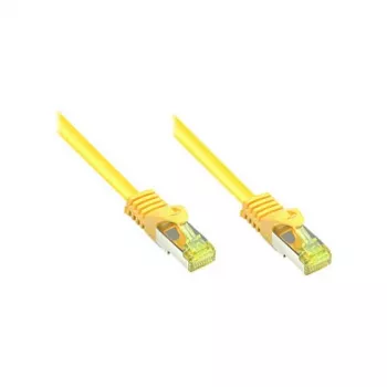 GoodConnections Cat.7 RJ45 Plākstera Kabelis - 25m, Dzeltens, S/FTP PiMF, Bez Halogēna, 600MHz (8070R-250Y)