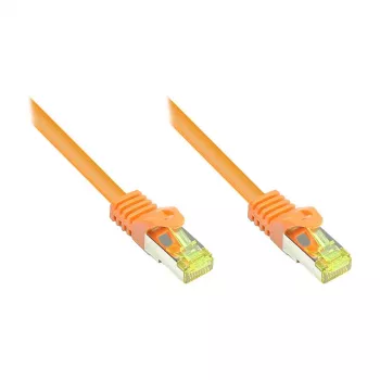 GoodConnections Cat.7 S/FTP RJ45 ielāpu kabelis ar Snagless Boot (RNS®), 600MHz, LSZH, Oranžs, 15m