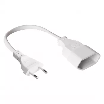 GoodConnections Euro pagarinātājs 3m, balts, Euro spraudnis CEE 7/16 uz Euro ligzdu, 0.75 mm²