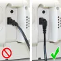 GoodConnections Euro barošanas kabelis, Europlug uz IEC C7 Figure-8, abi savienotāji 90° leņķī, balts, 1,5 m (1550-ZW015W)