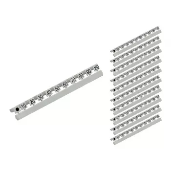 GoodConnections Number Markers for LC Fiber Optic Cables, Marking 10 to 254,00 cm (100) in Tens Steps, 10-Piece Set, Good Connections® (GC-N0071)