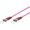 GoodConnections OM4 ST uz ST daudzmodu šķiedras savienojuma kabelis, 7,5m, LSZH, violets LW-8075ST4