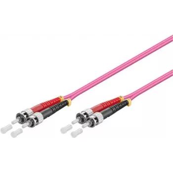 GoodConnections OM4 ST uz ST daudzmodu šķiedras savienojuma kabelis, 7,5m, LSZH, violets LW-8075ST4