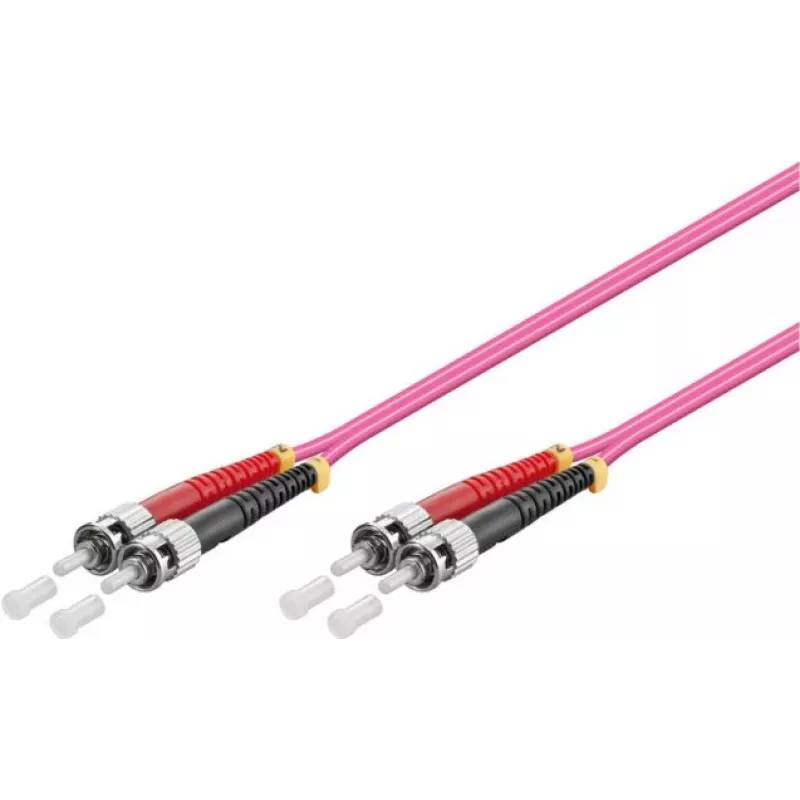 GoodConnections OM4 ST uz ST daudzmodu šķiedras savienojuma kabelis, 7,5m, LSZH, violets LW-8075ST4