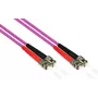 GoodConnections OM4 ST uz ST daudzmodu šķiedras savienojuma kabelis, 7,5m, LSZH, violets LW-8075ST4
