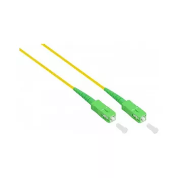 GoodConnections OS2 vienmoda optiskās šķiedras ielāpu kabelis SC/SC SM 9/125 30m LSZH dzeltens