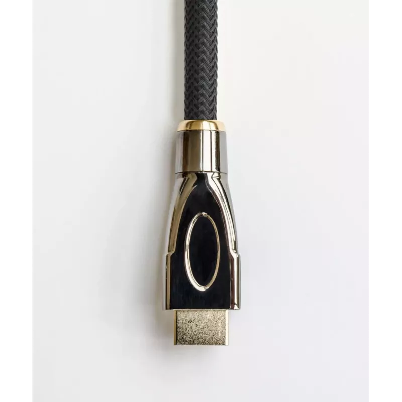 GoodConnections PYTHON Series High-Speed HDMI kabelis ar Ethernet, 4K UHD 60Hz, 18Gbps, zelta pārklājums, neilona pinums, 3m, melns (GC-M0018)
