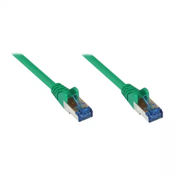 GoodConnections RNS® Cat. 6A S/FTP bezhalogēna līdzens kabelis ar aizsardzību pret atslēgšanos, 3 m, zaļš