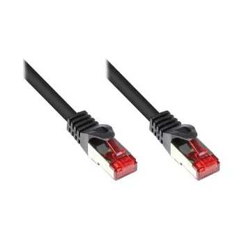 GoodConnections RNS® Patch Kabelis ar Aizbīdņa aizsardzību, Cat. 6, S/FTP, PiMF, PVC, 250 MHz, Melns, 20 m