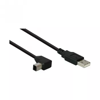 GoodConnections USB 2.0 kabelis A-B leņķa 3m melns 2510-3W